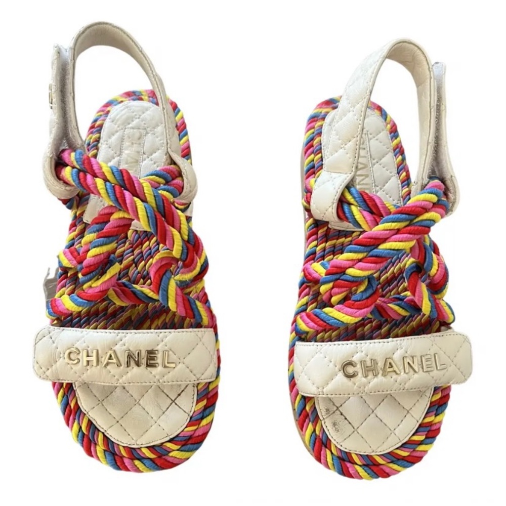 Chanel multi color sandals - Picture 2 of 3